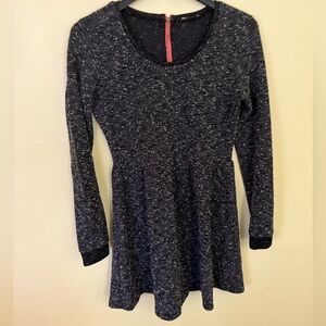 Teen Vogue Mstylelab Charcoal Long Sleeve Mini Dress Large